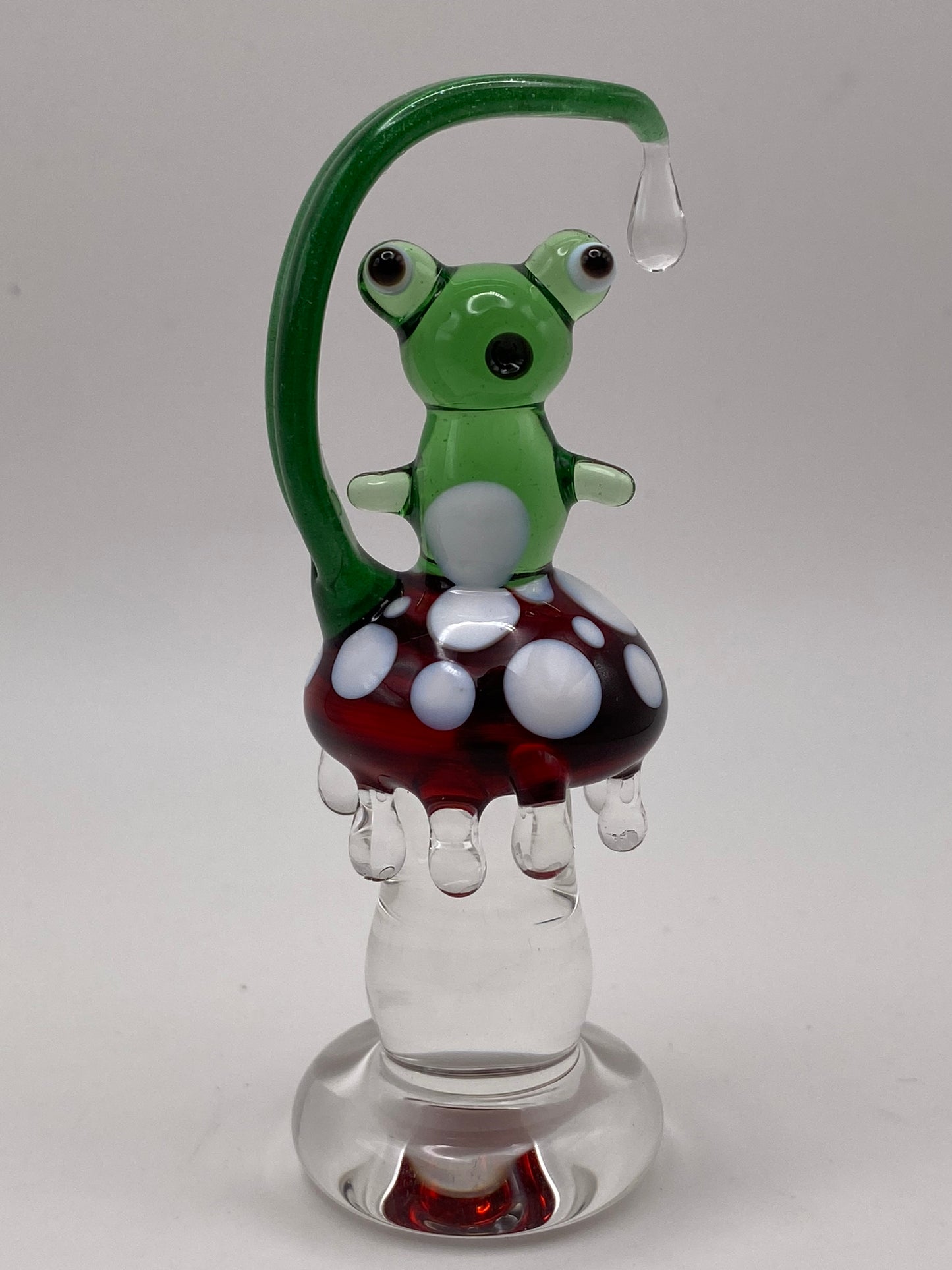 Froggy on Dew Drop Mushroom