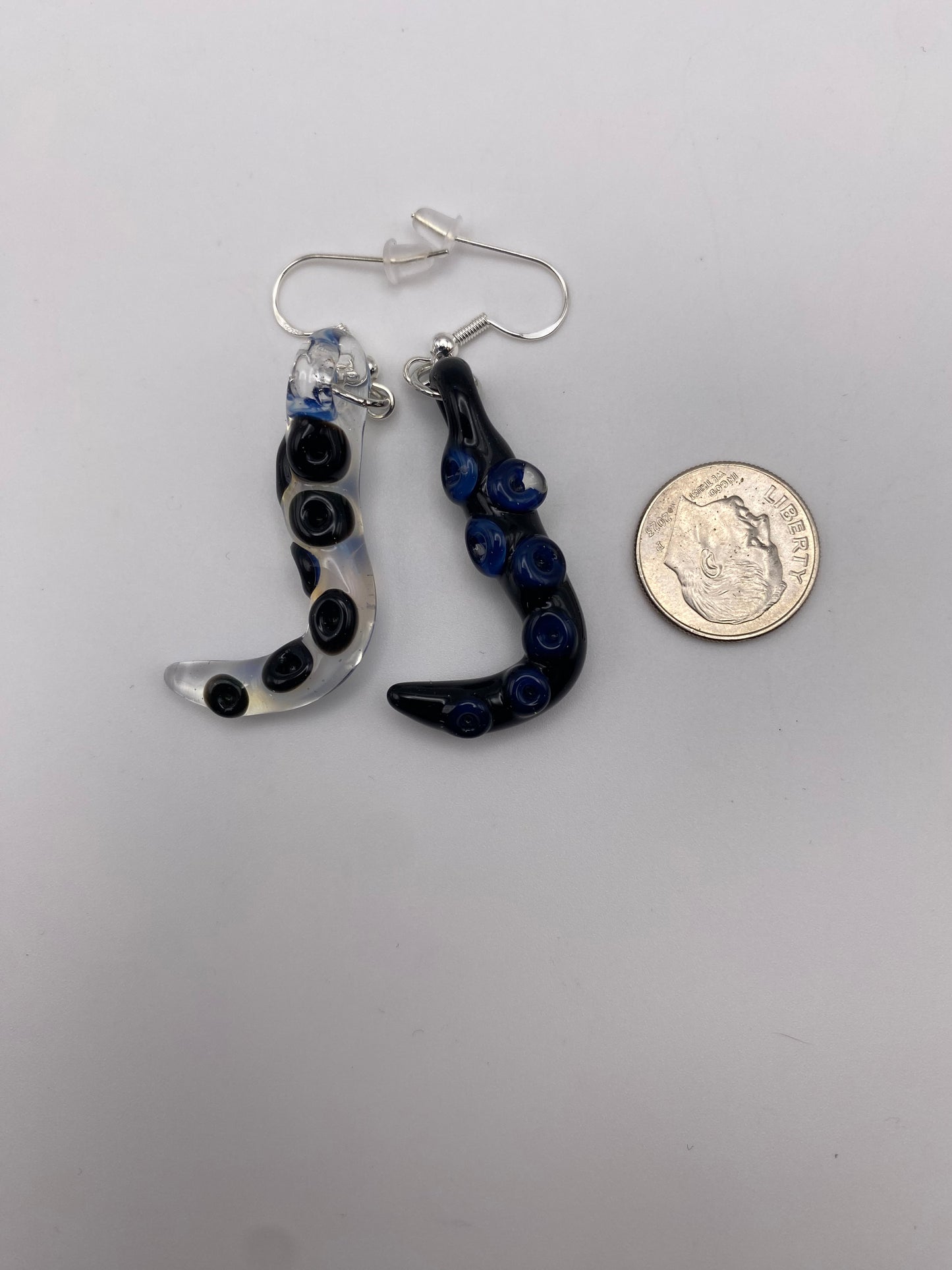 Tentacle Earrings - Galaxy / Ghost - 2