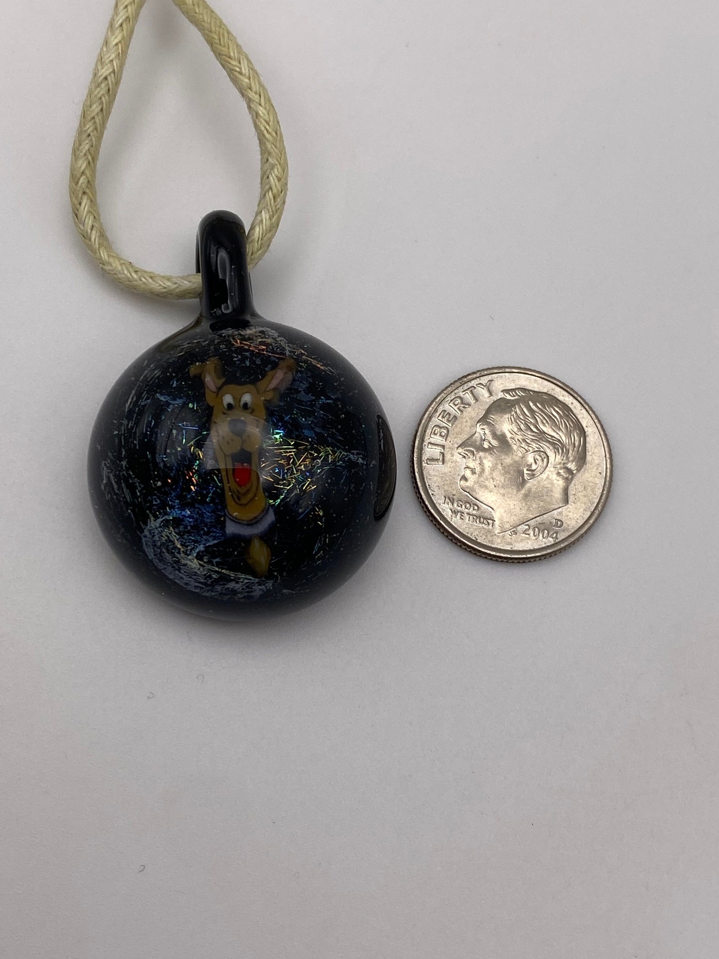 Scooby Doo Pendant - Dichroic/Galaxy Black
