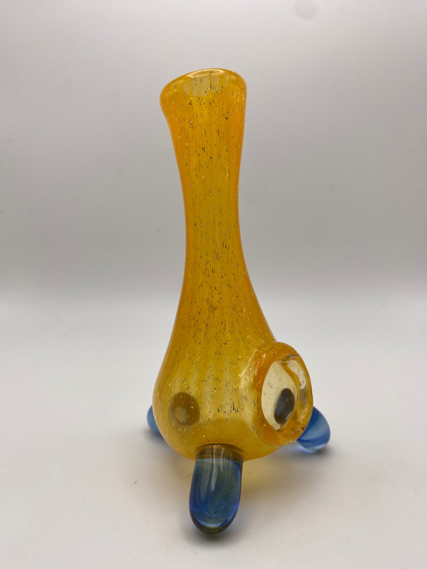 Incense Burner - Orange w/ Gold Dichroic