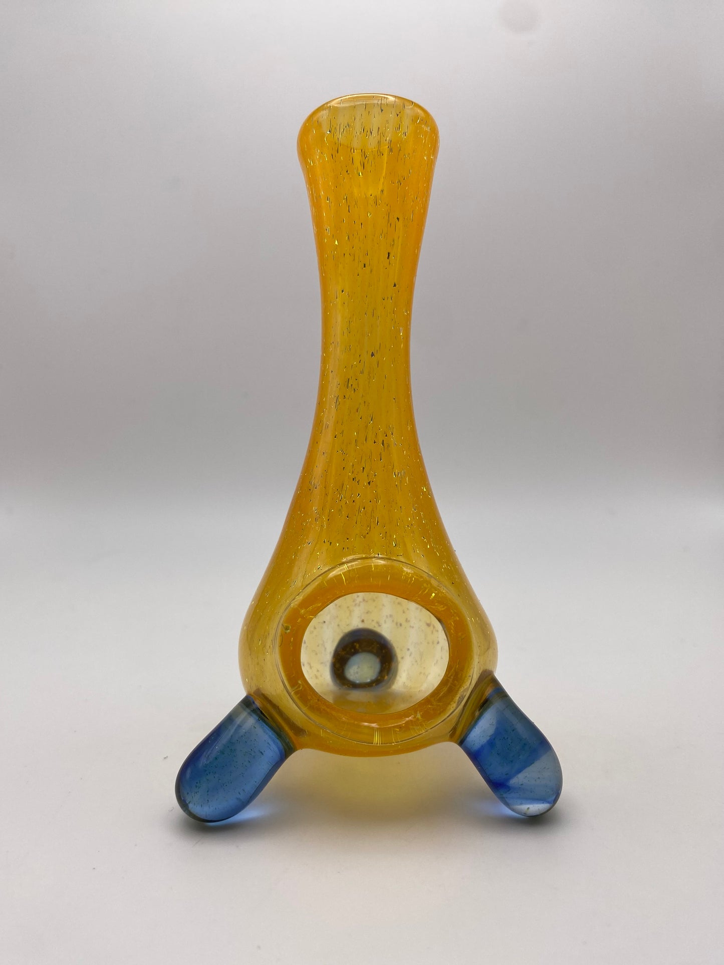 Incense Burner - Orange w/ Gold Dichroic