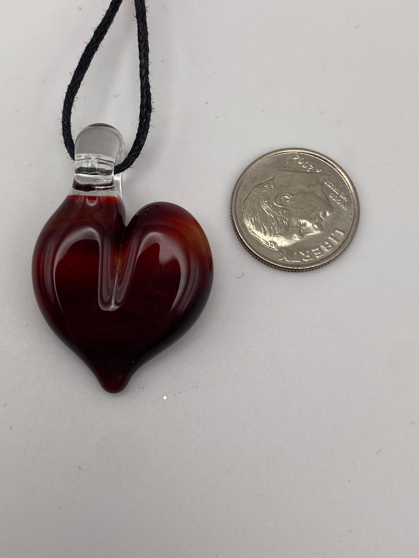 Heart Pendant - Ruby