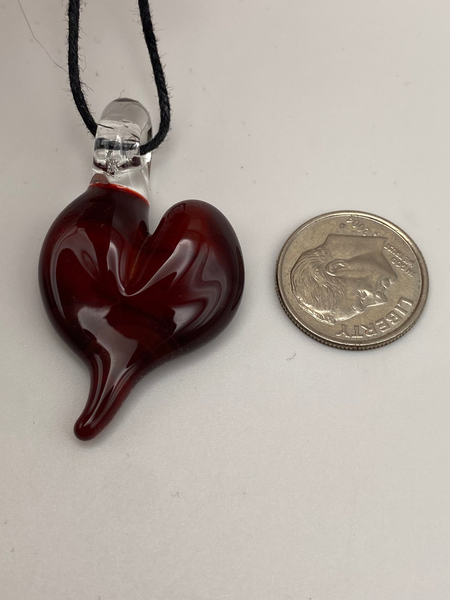 Heart Pendant - Ruby