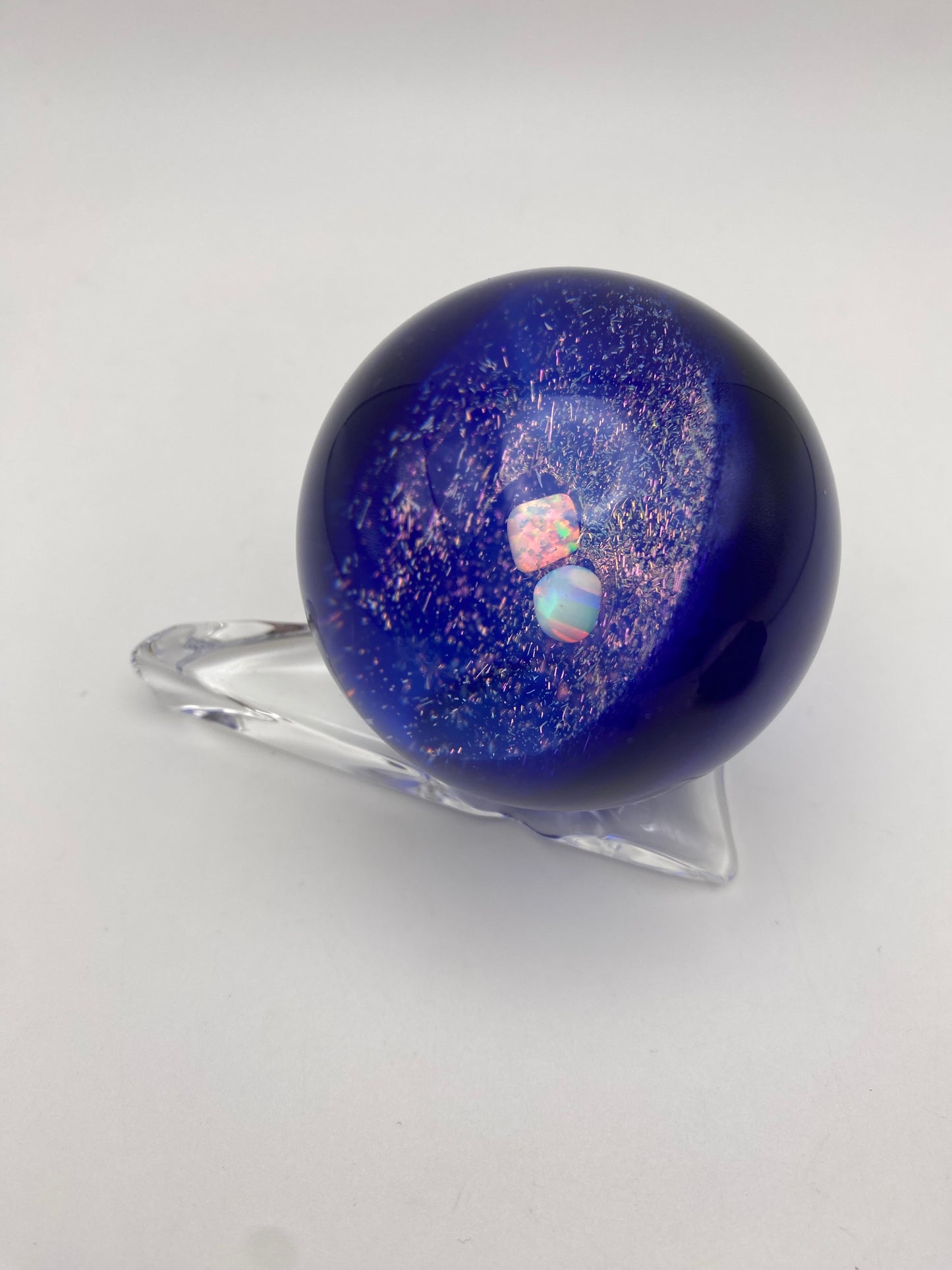 Galaxy Marble - Double opal w/ Cobalt