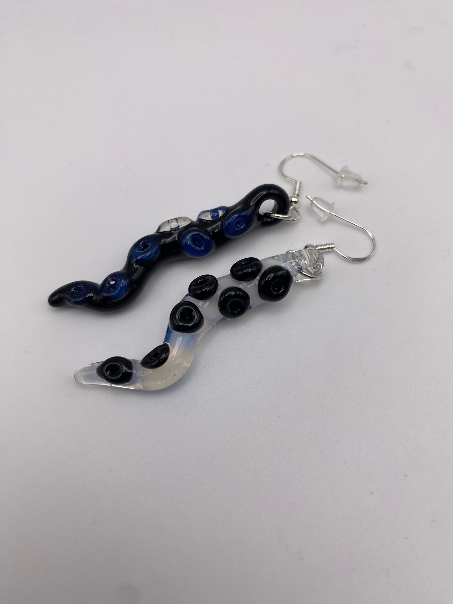 Tentacle Earrings - Galaxy / Ghost - 3