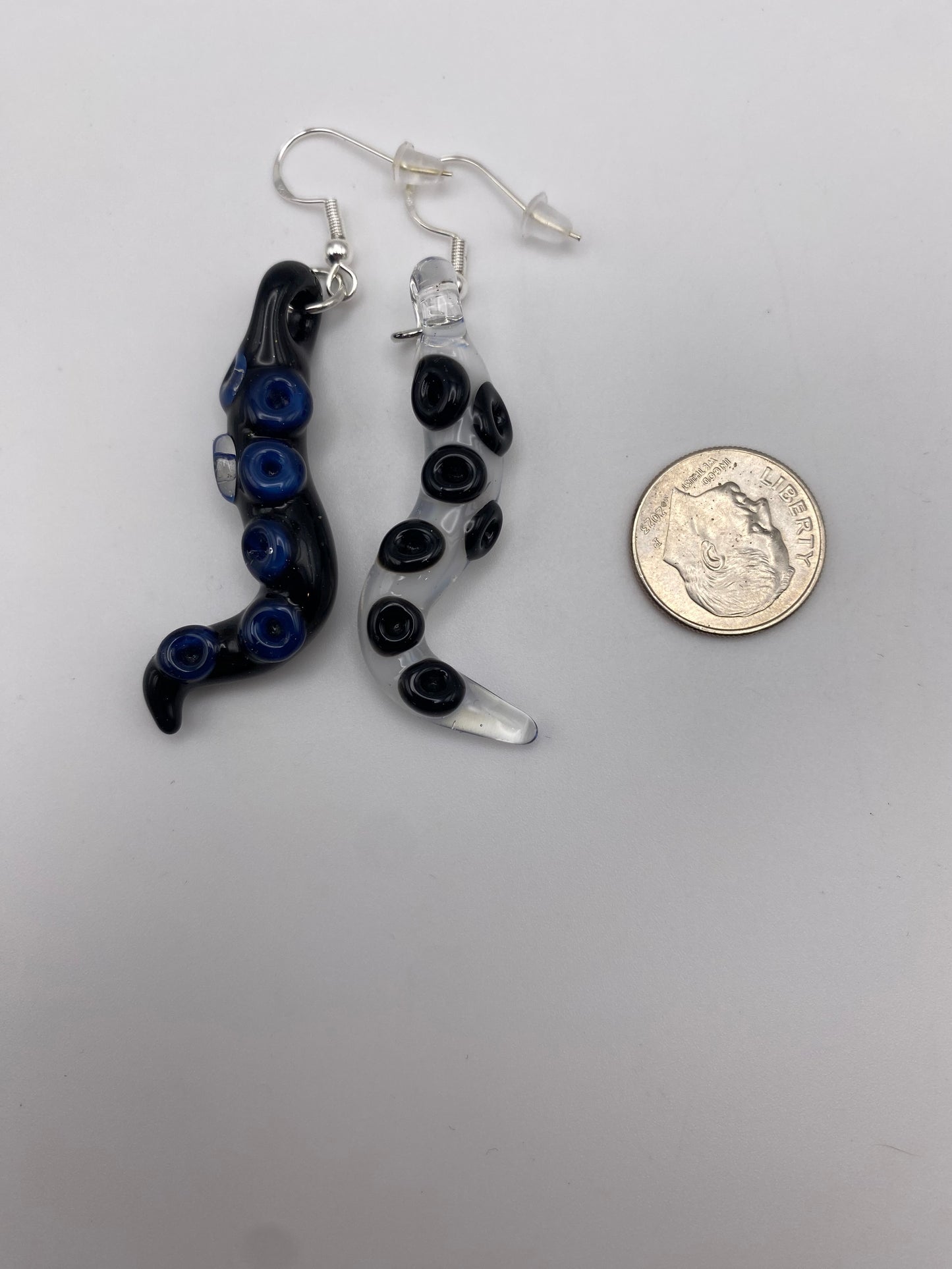 Tentacle Earrings - Galaxy / Ghost - 1