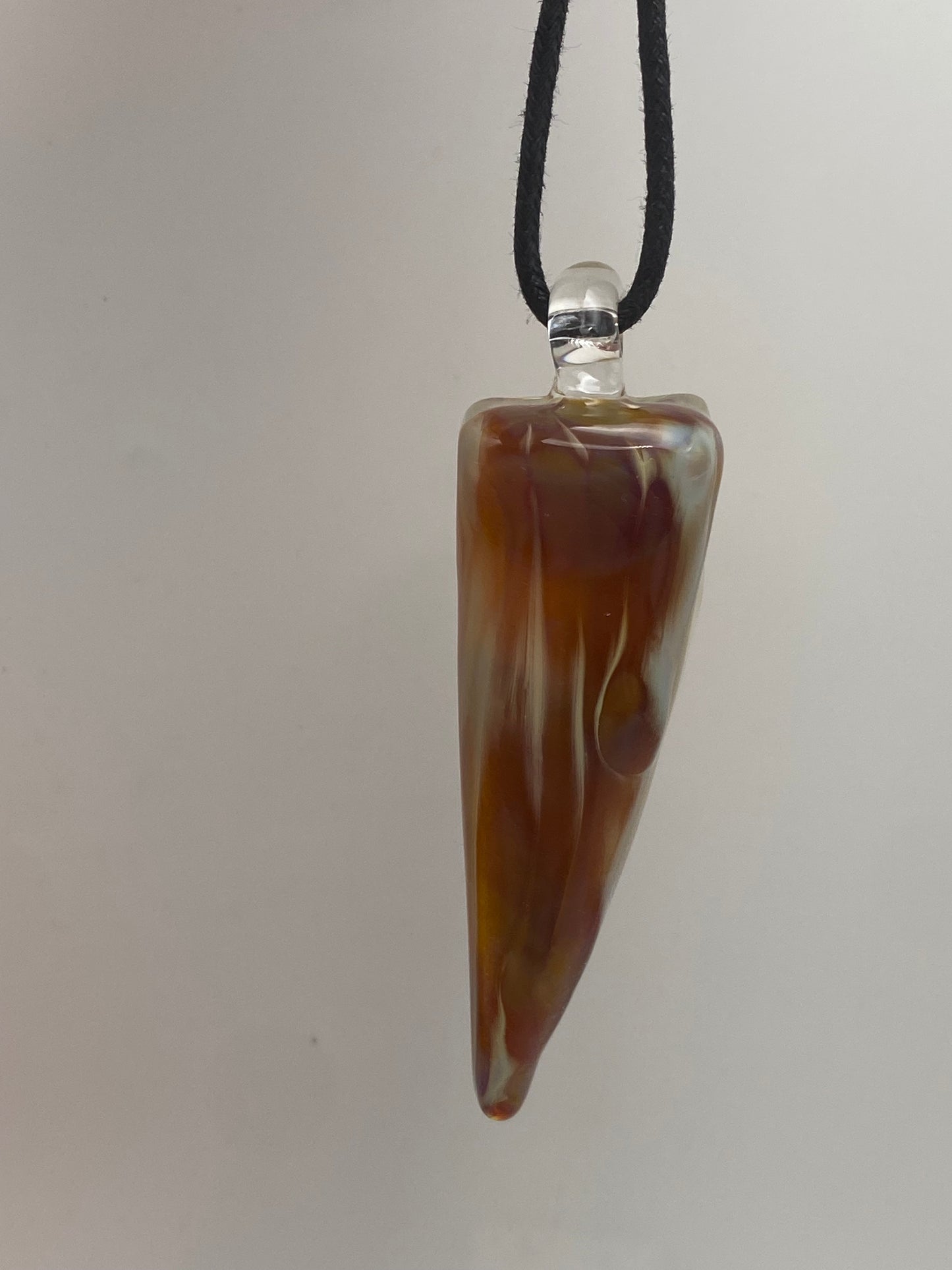Dichroic Slab Pendant - Gold / Butterscotch