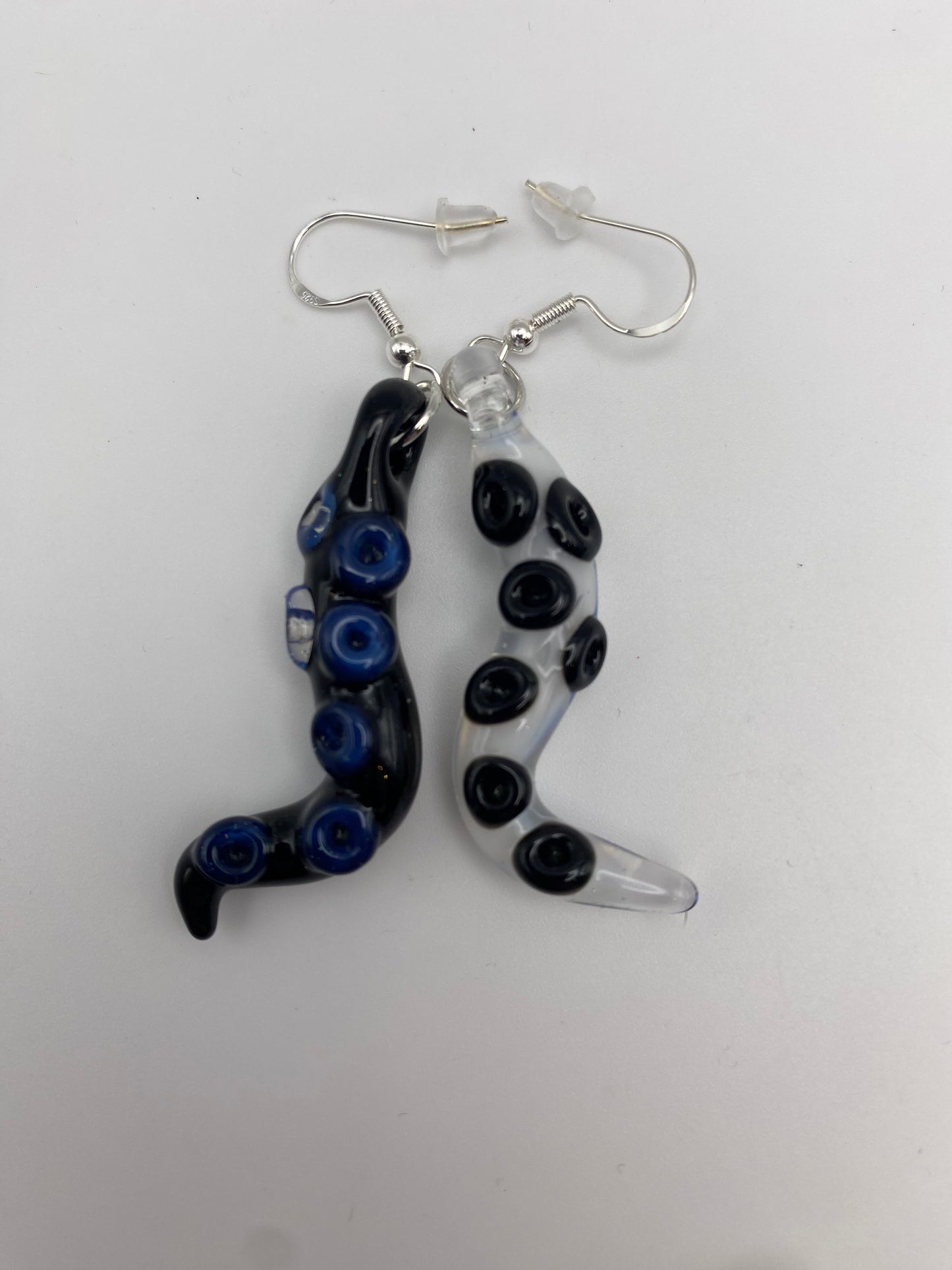 Tentacle Earrings - Galaxy / Ghost - 1