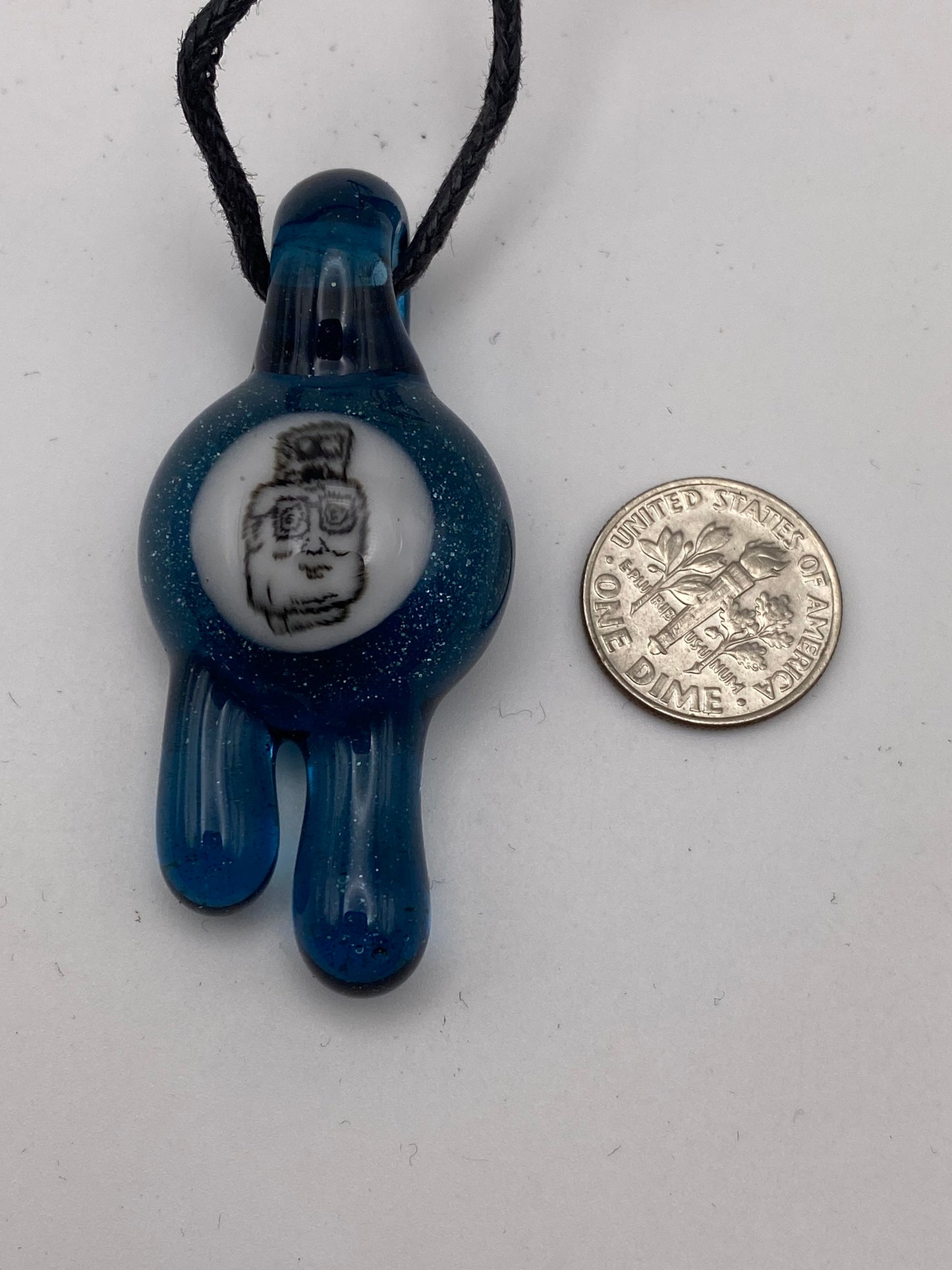 Hank the Propane Tank Pendant - Blue Stardust Drips