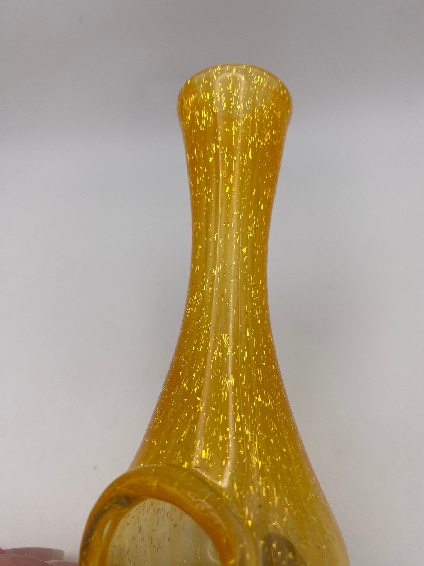 Incense Burner - Orange w/ Gold Dichroic
