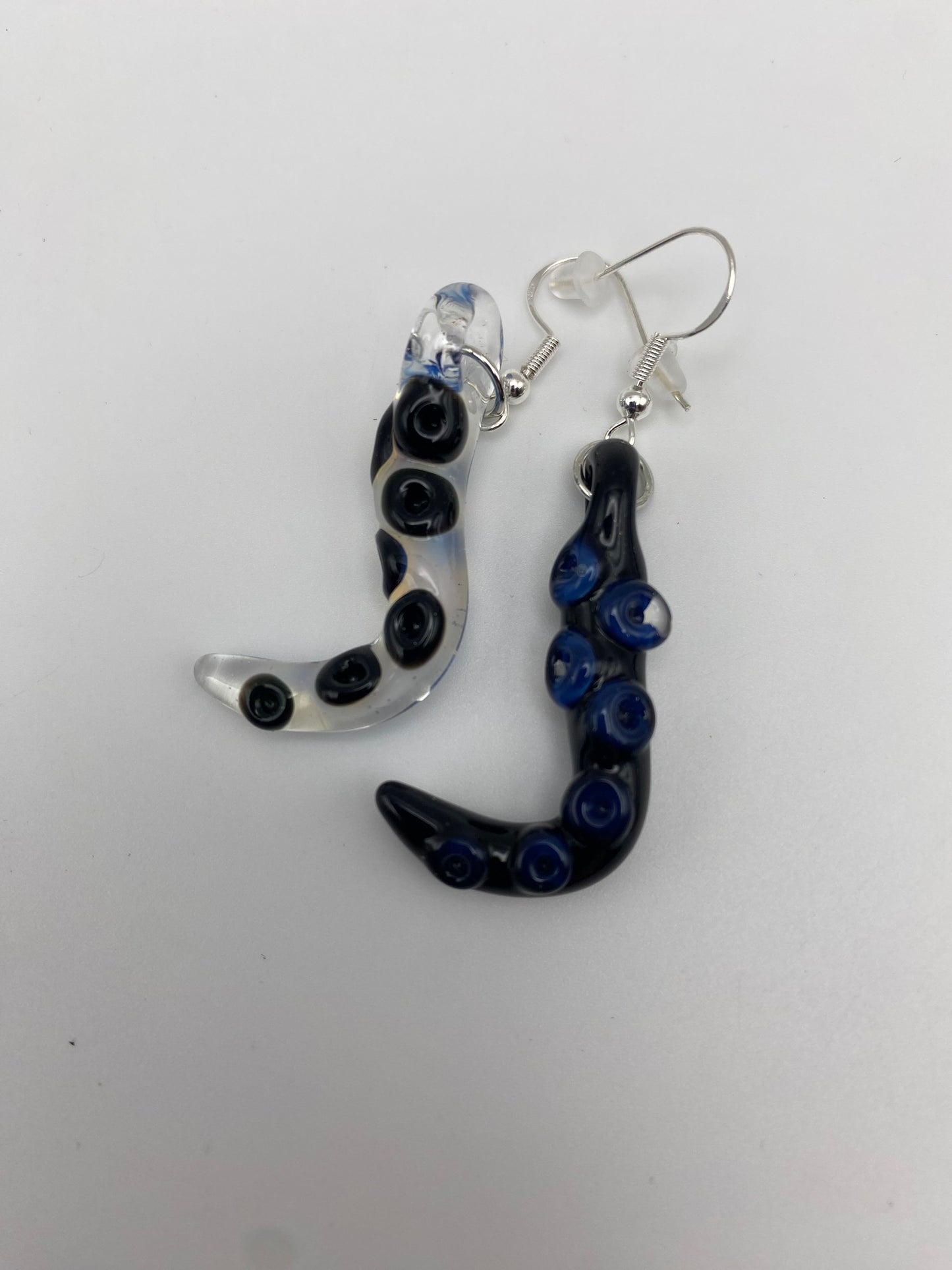 Tentacle Earrings - Galaxy / Ghost - 2