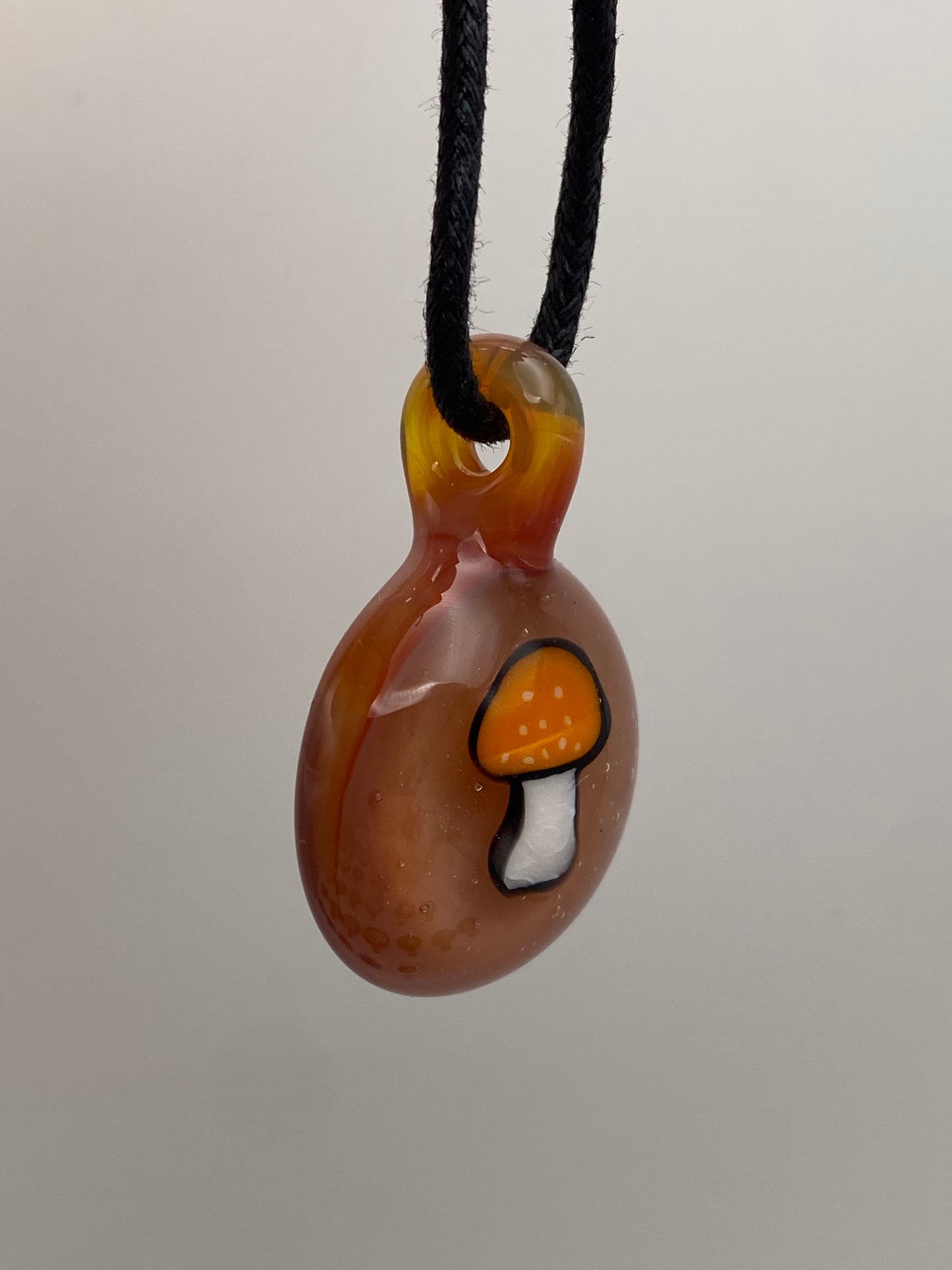 Mushroom Pendant Orange - Guava