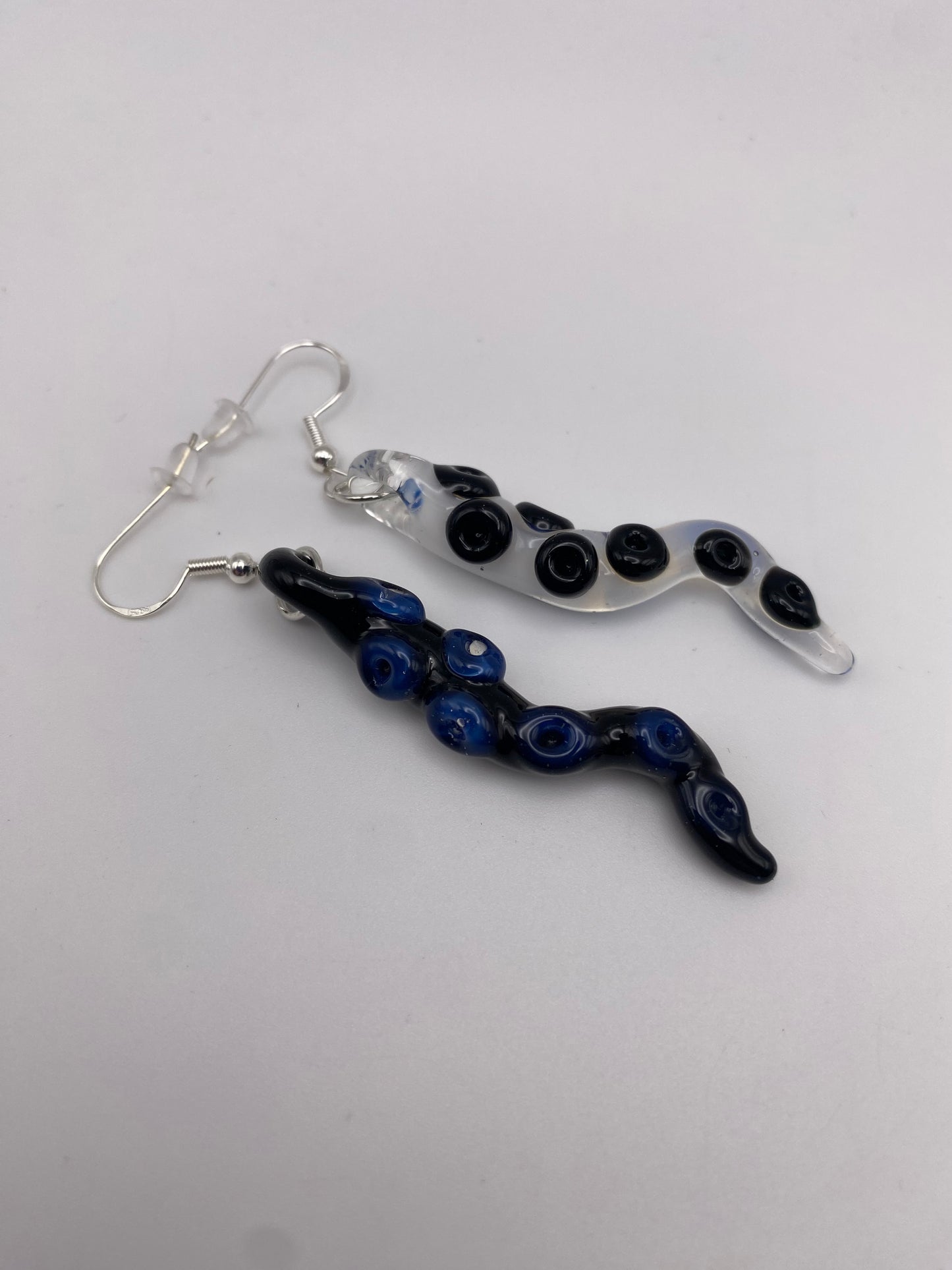 Tentacle Earrings - Galaxy / Ghost - 3