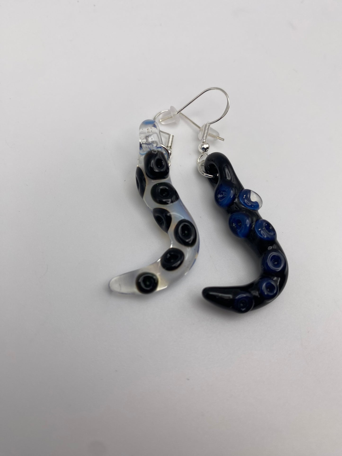 Tentacle Earrings - Galaxy / Ghost - 2