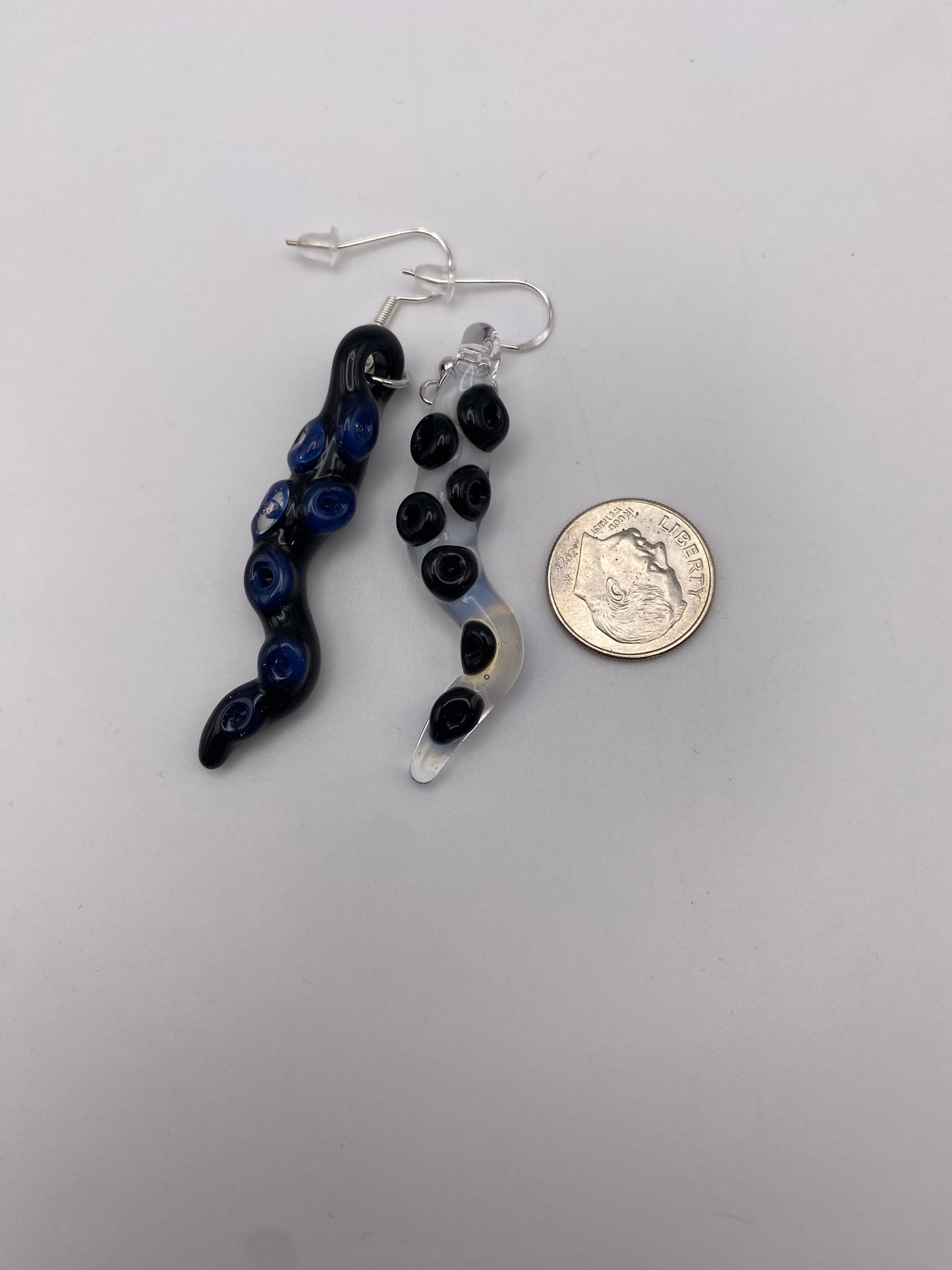 Tentacle Earrings - Galaxy / Ghost - 3