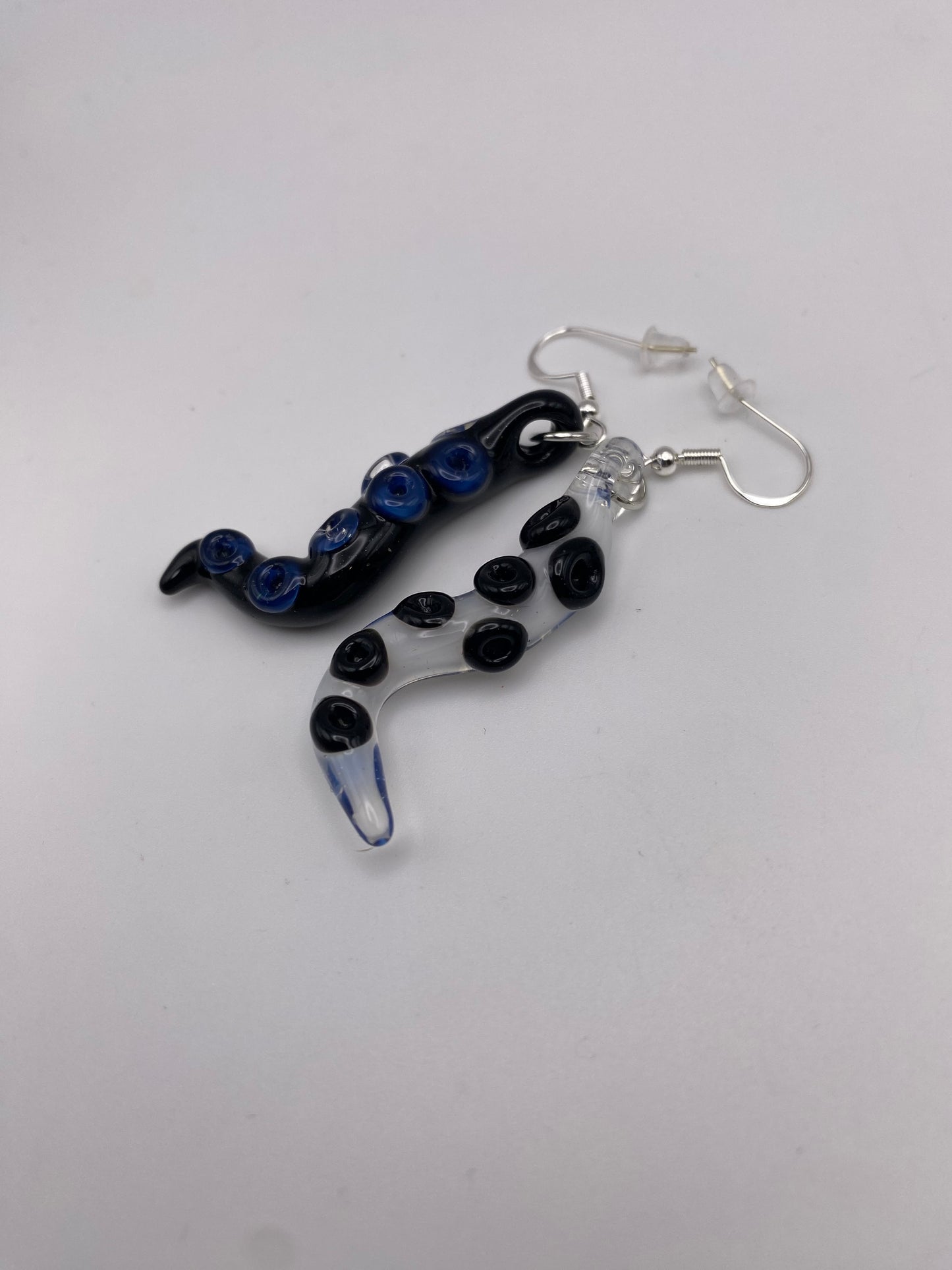 Tentacle Earrings - Galaxy / Ghost - 1