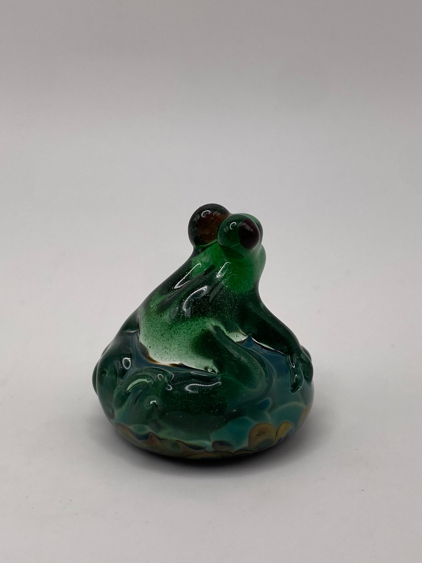 Toad on Small Rock - Green Stardust