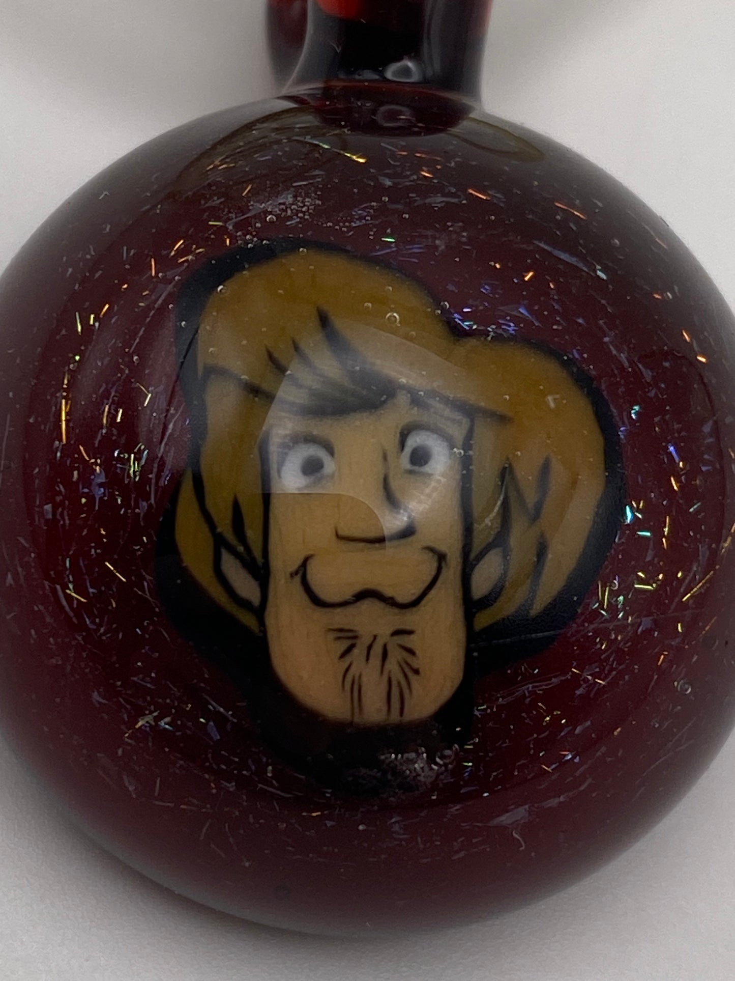Shaggy Pendant - Dichroic/Dragons Blood