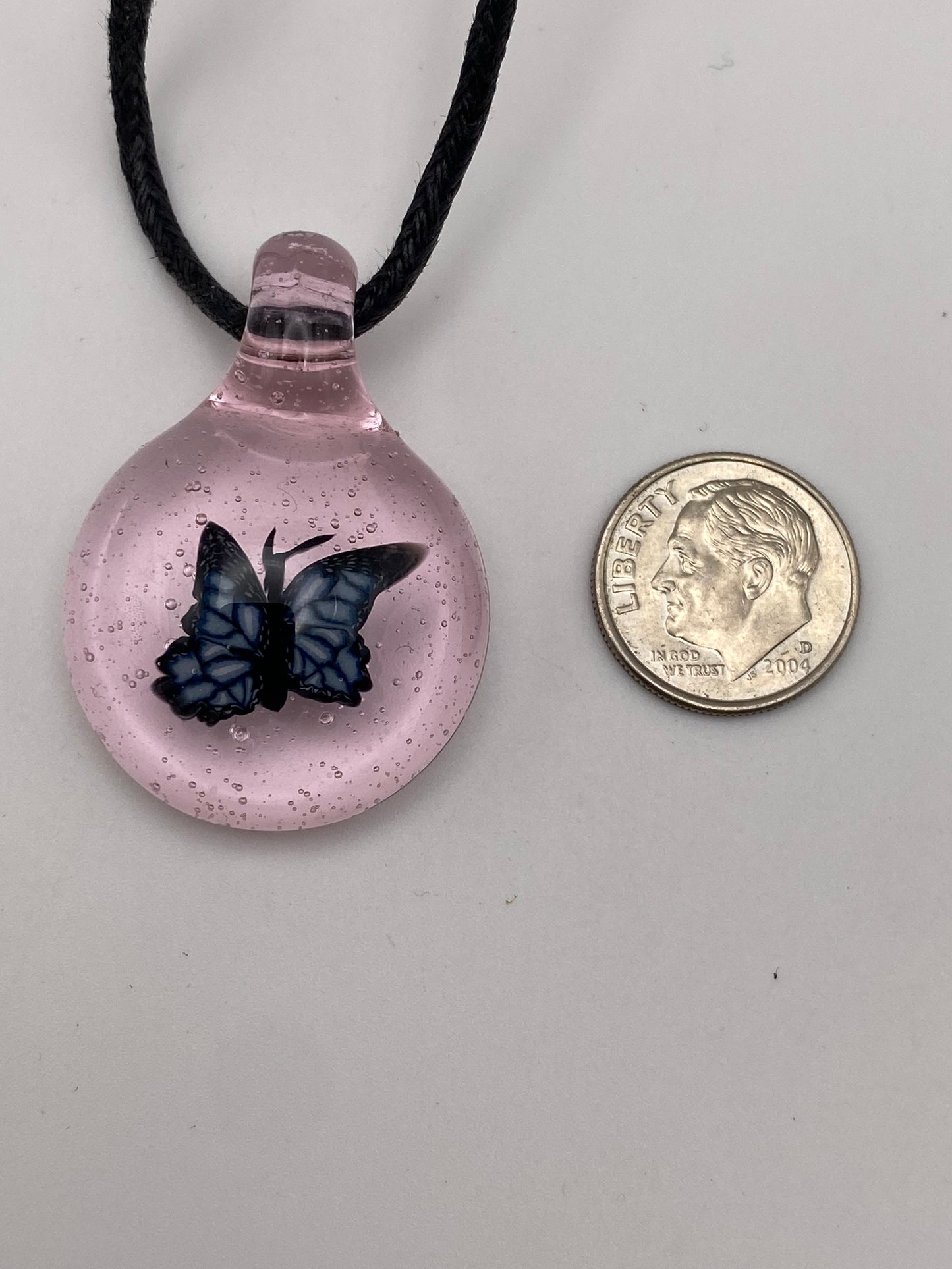 Butterfly Pendant - Pink