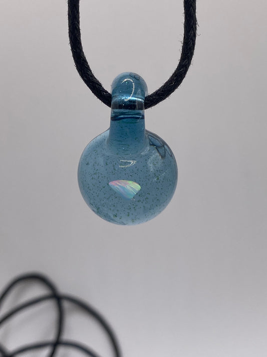 Opal Pendant #5 - Light Blue Stardust