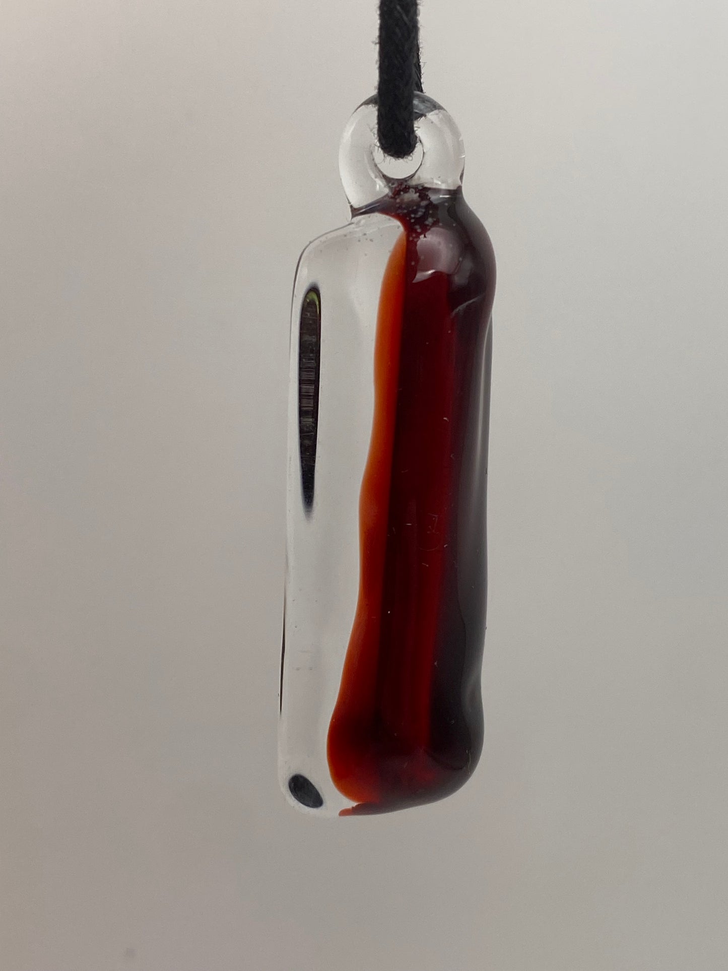 Dichroic Slab Pendant - Gold/blue/ruby red