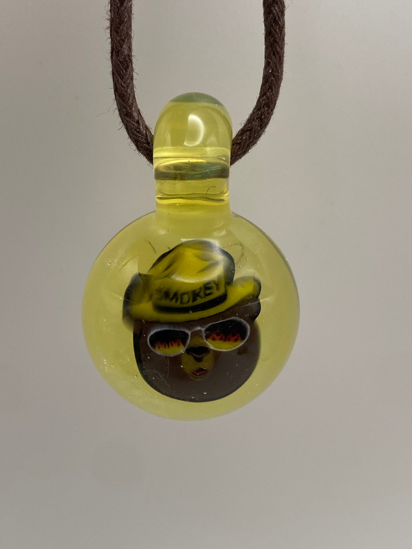 Smokey the Bear Pendant - Silver Serum