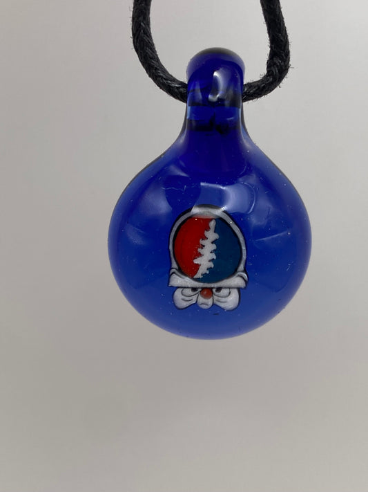 Grateful Dead Brain Pendant - Lite Cobalt