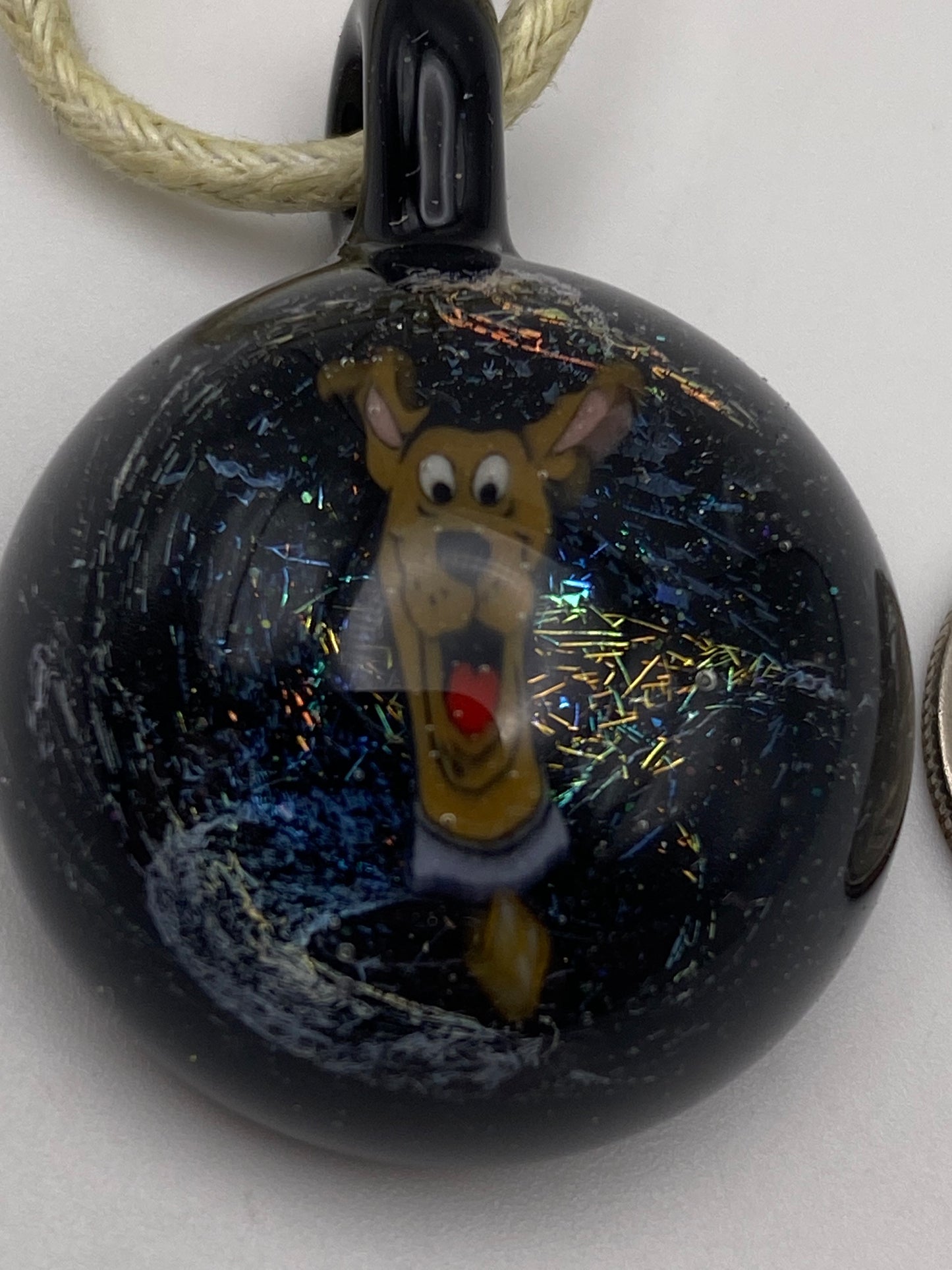 Scooby Doo Pendant - Dichroic/Galaxy Black