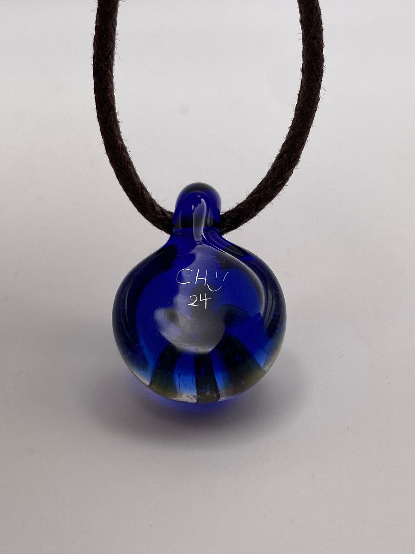 Psychedelic Flower Pendant - Lite Cobalt