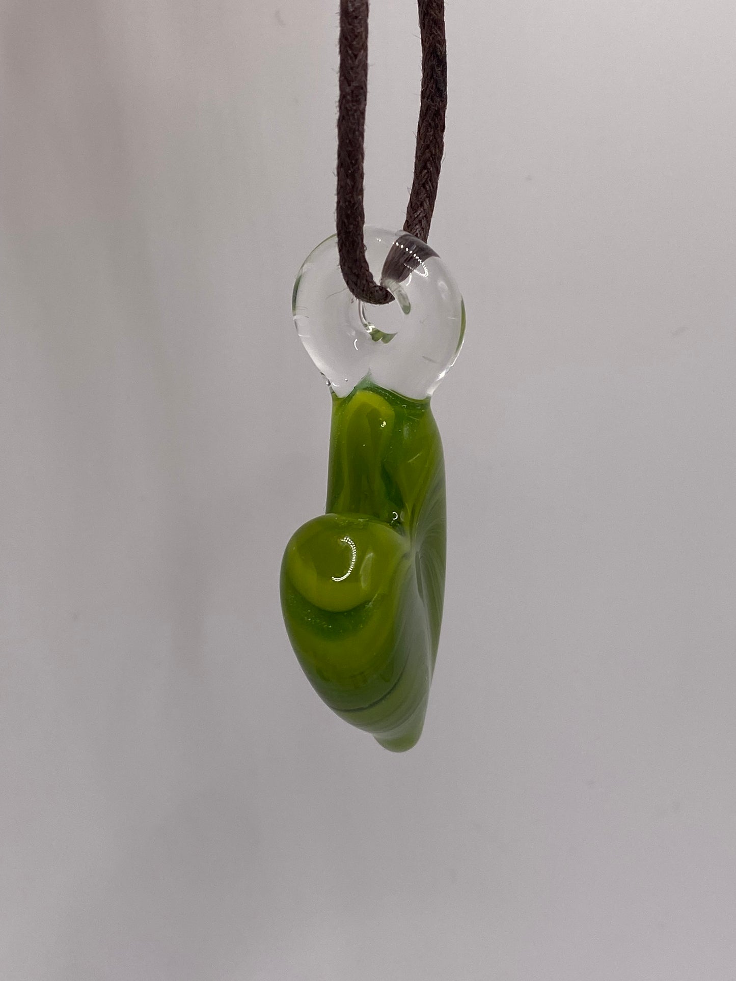 Heart Pendant - Green Envy