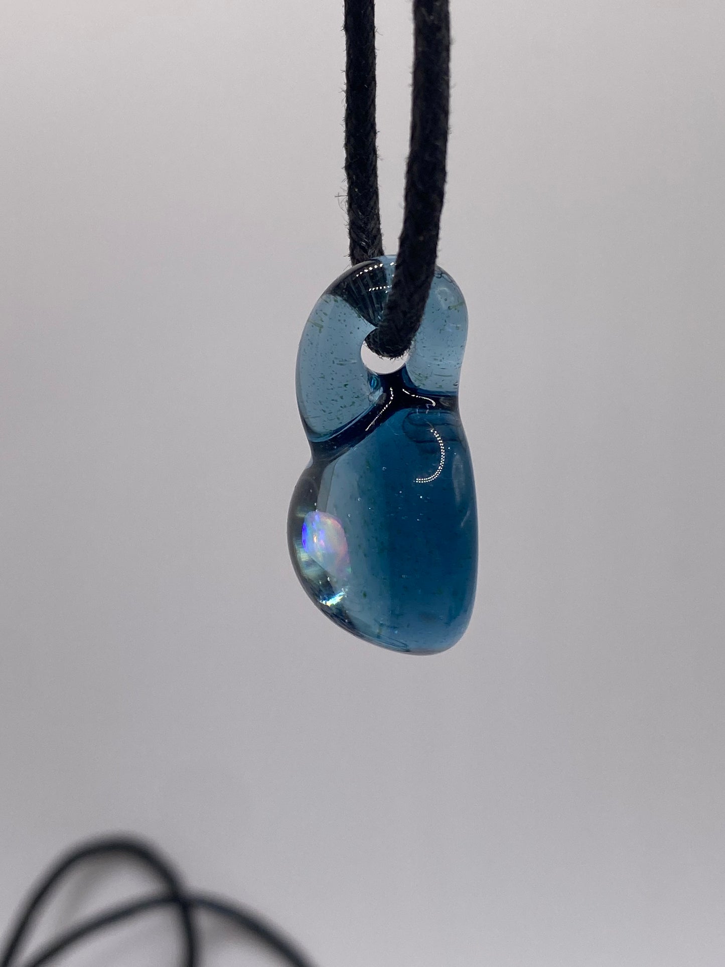 Opal Pendant #5 - Light Blue Stardust