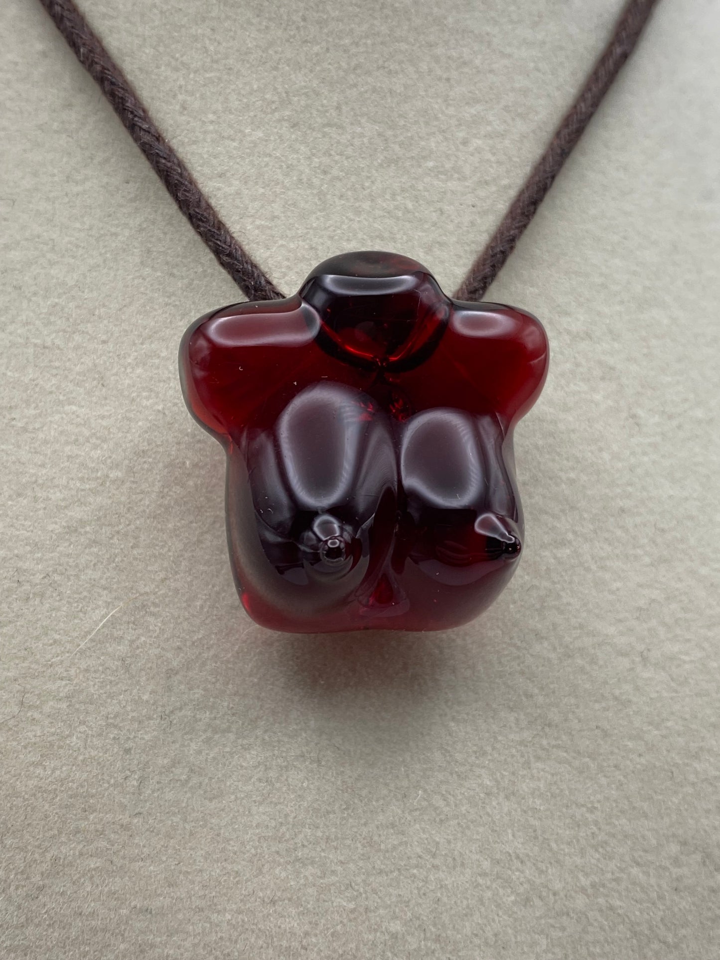 Female Bust Pendant - Pomegranate