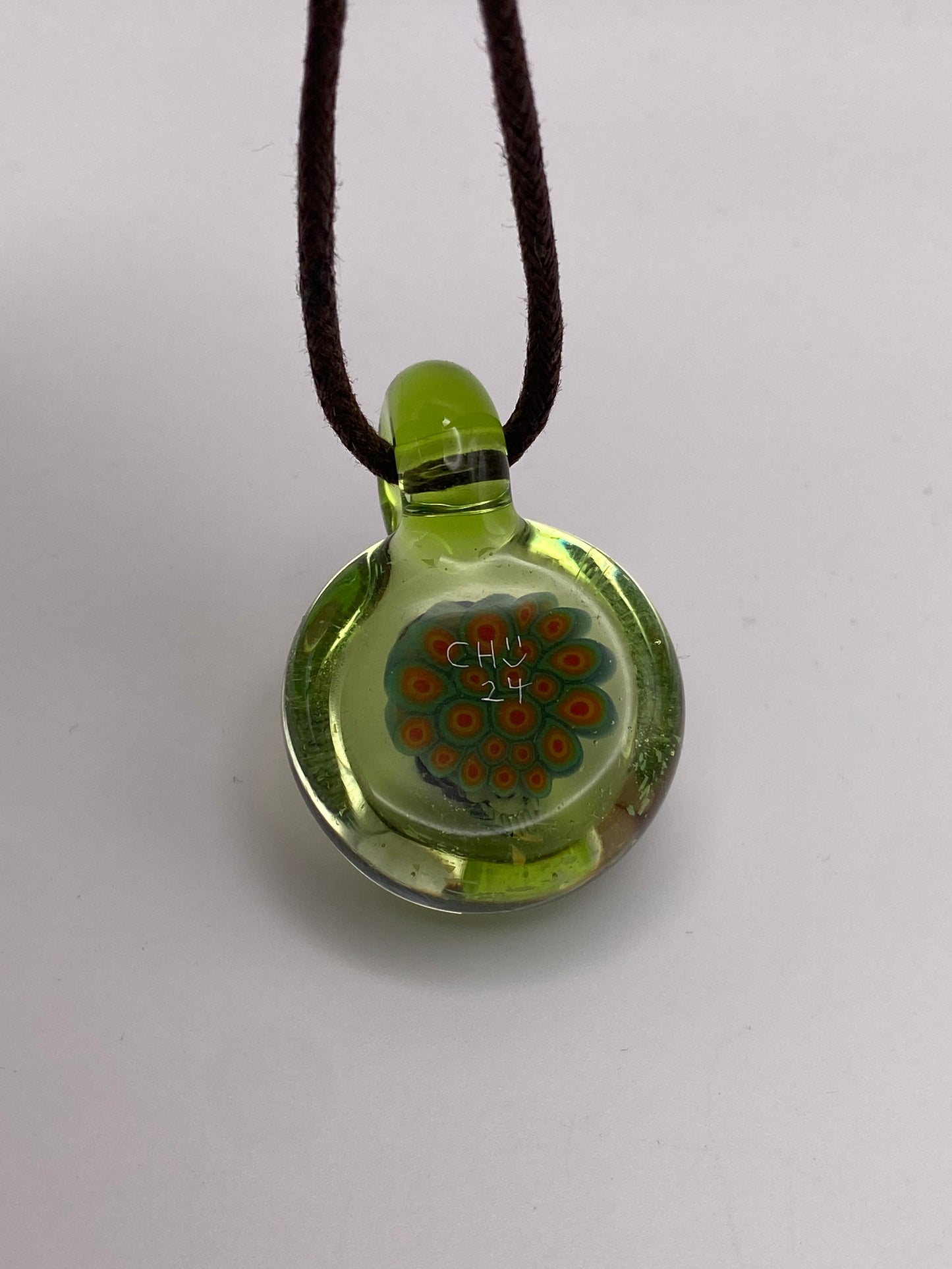 Grateful Dead Head Revolver Dichroic Pendant - Kryptonite