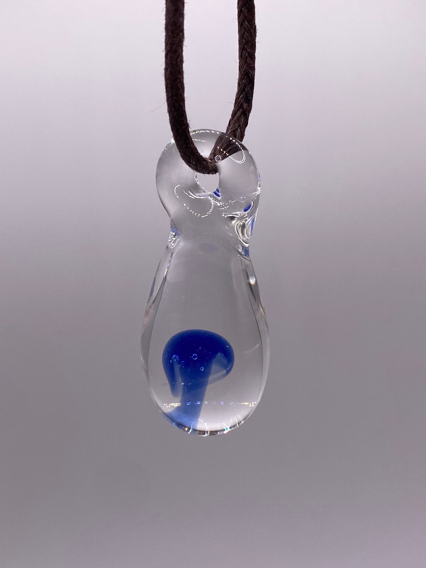 Mushroom Pendant - Lite Cobalt