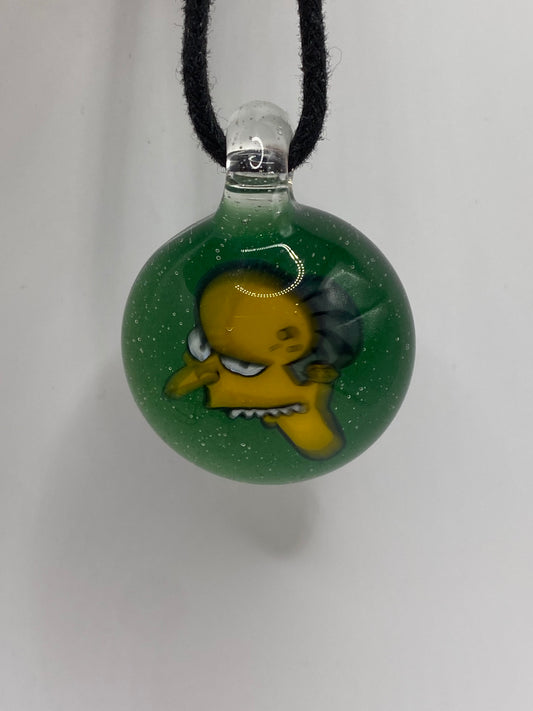 Mr. Burns - UV Pendant - Green Stardust