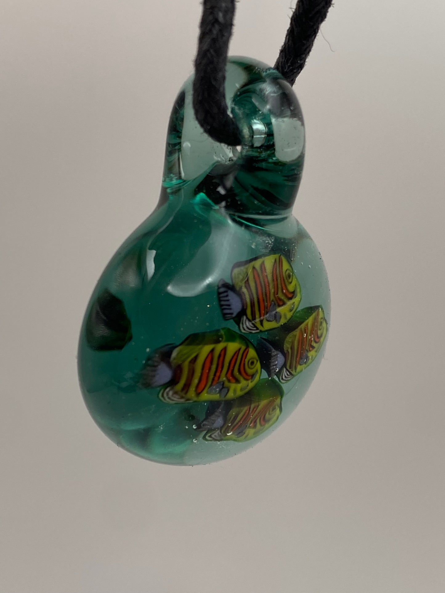 Angelfish School Pendant - Teal