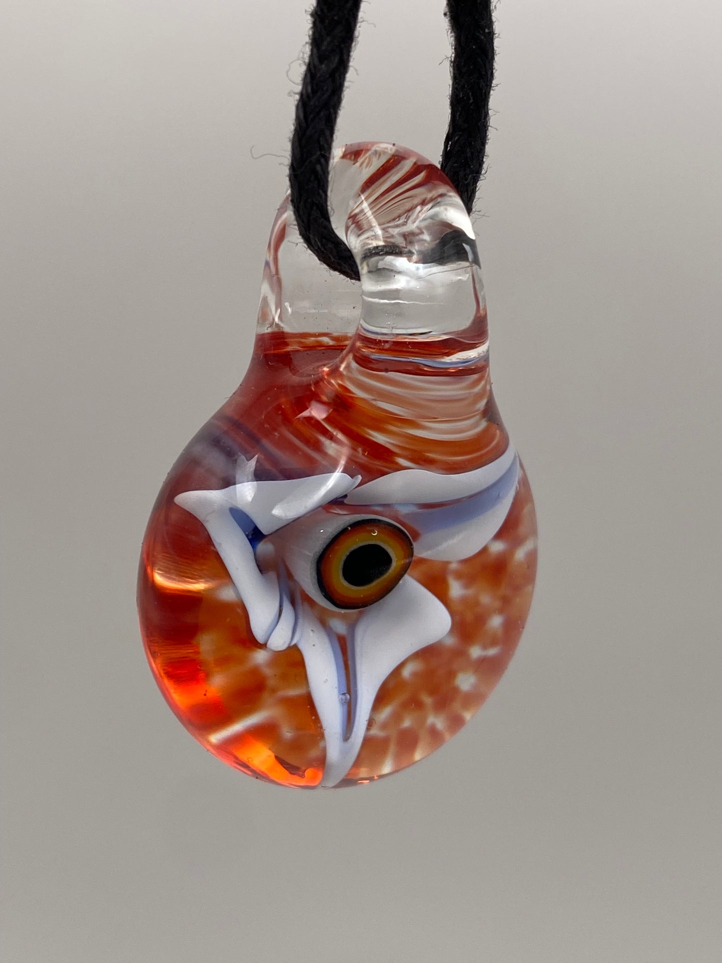 Eyeball Flower Pendant - Rainbow w/ White/Blue Flower