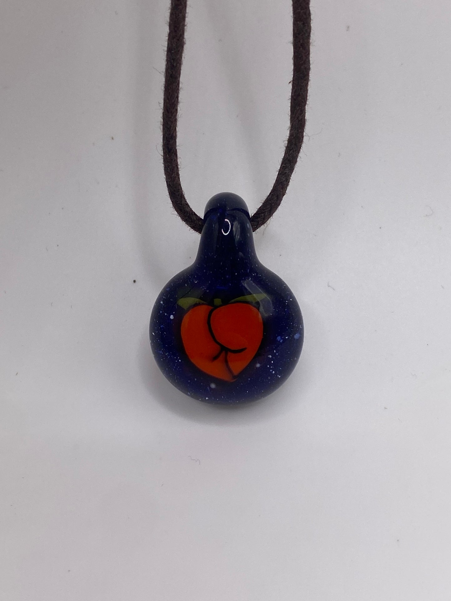 Peach Booty Pendant - Blue Blizzard