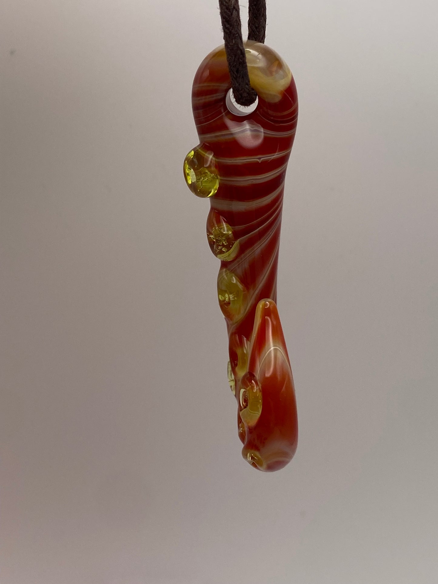 Tentacle Pendant - Butterscotch Ruby Ion