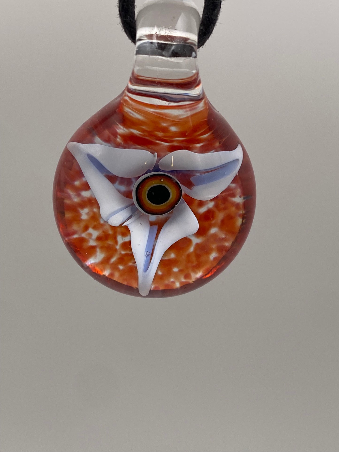 Eyeball Flower Pendant - Rainbow w/ White/Blue Flower