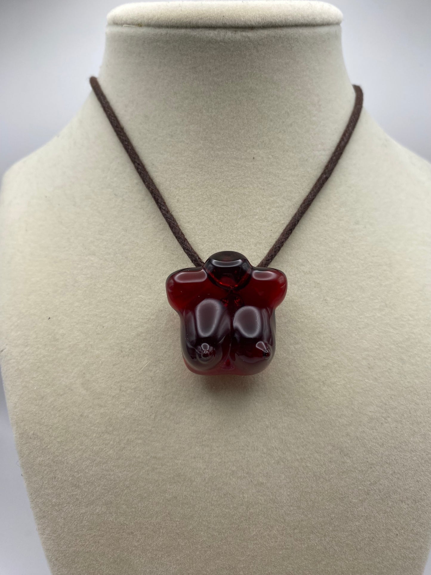 Female Bust Pendant - Pomegranate