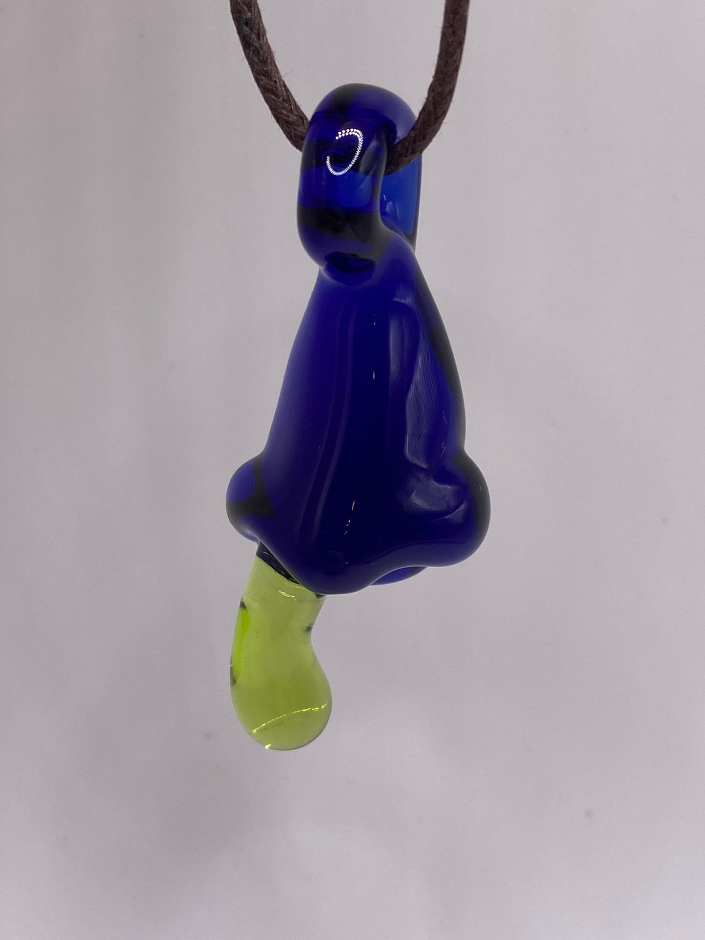 Drippy Schnozzle Pendant - Lite Cobalt w/Absinthe