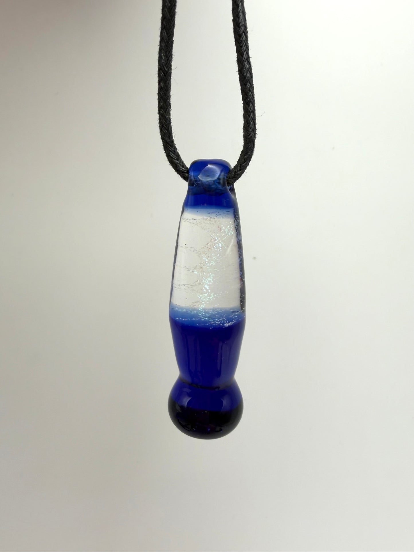 Lava Lamp Pendant - Blue/Glitter