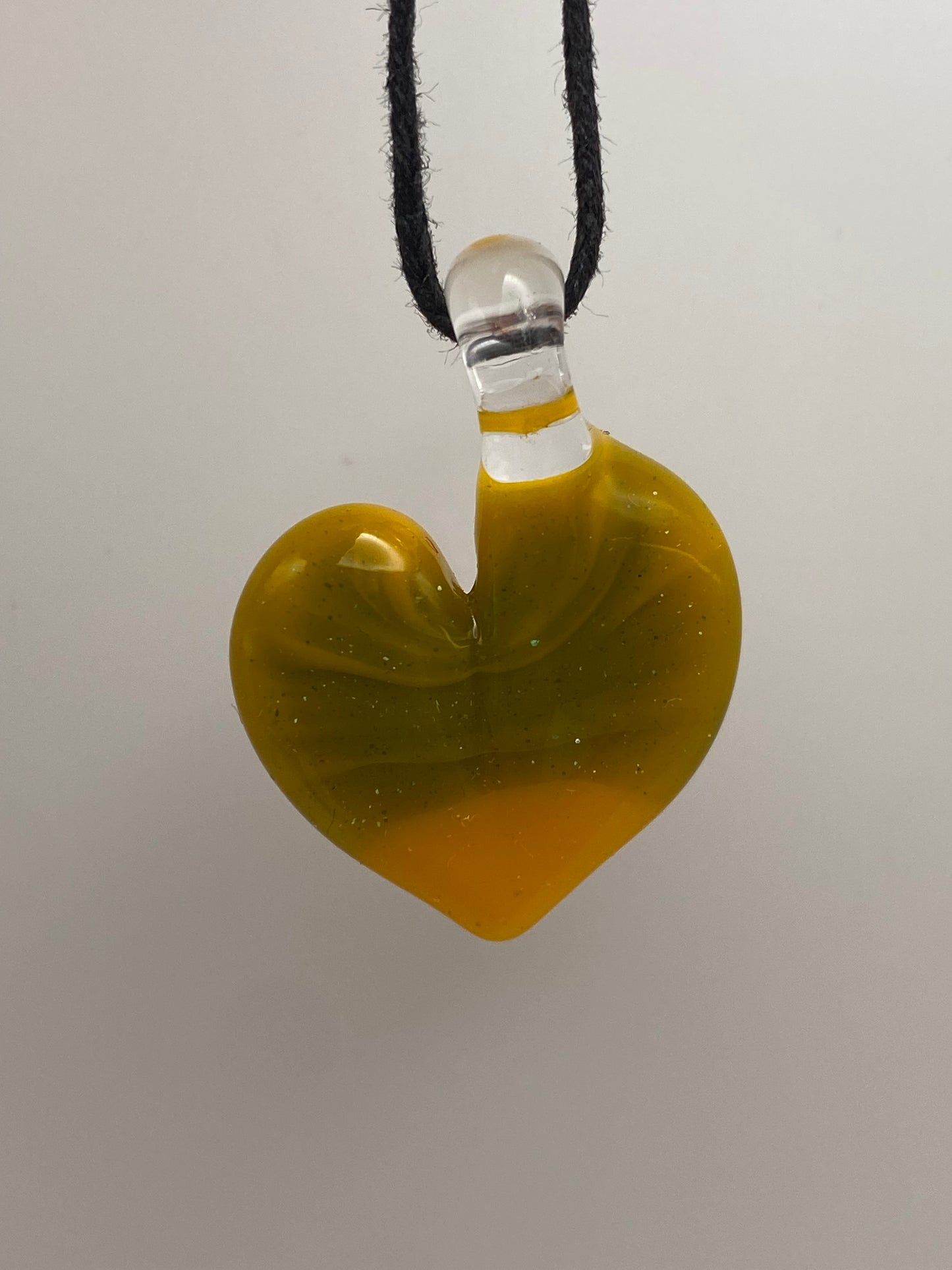 Heart Pendant - Golden Rod/ Blue Stardust