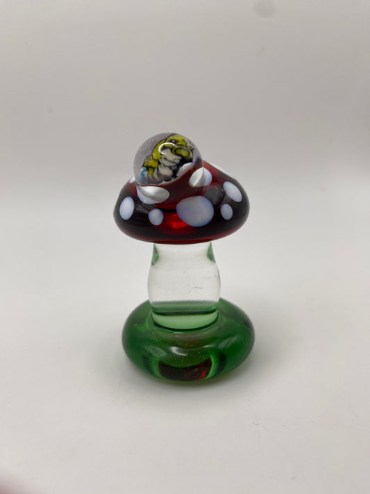 Caterpie on Mushroom (collaboration)