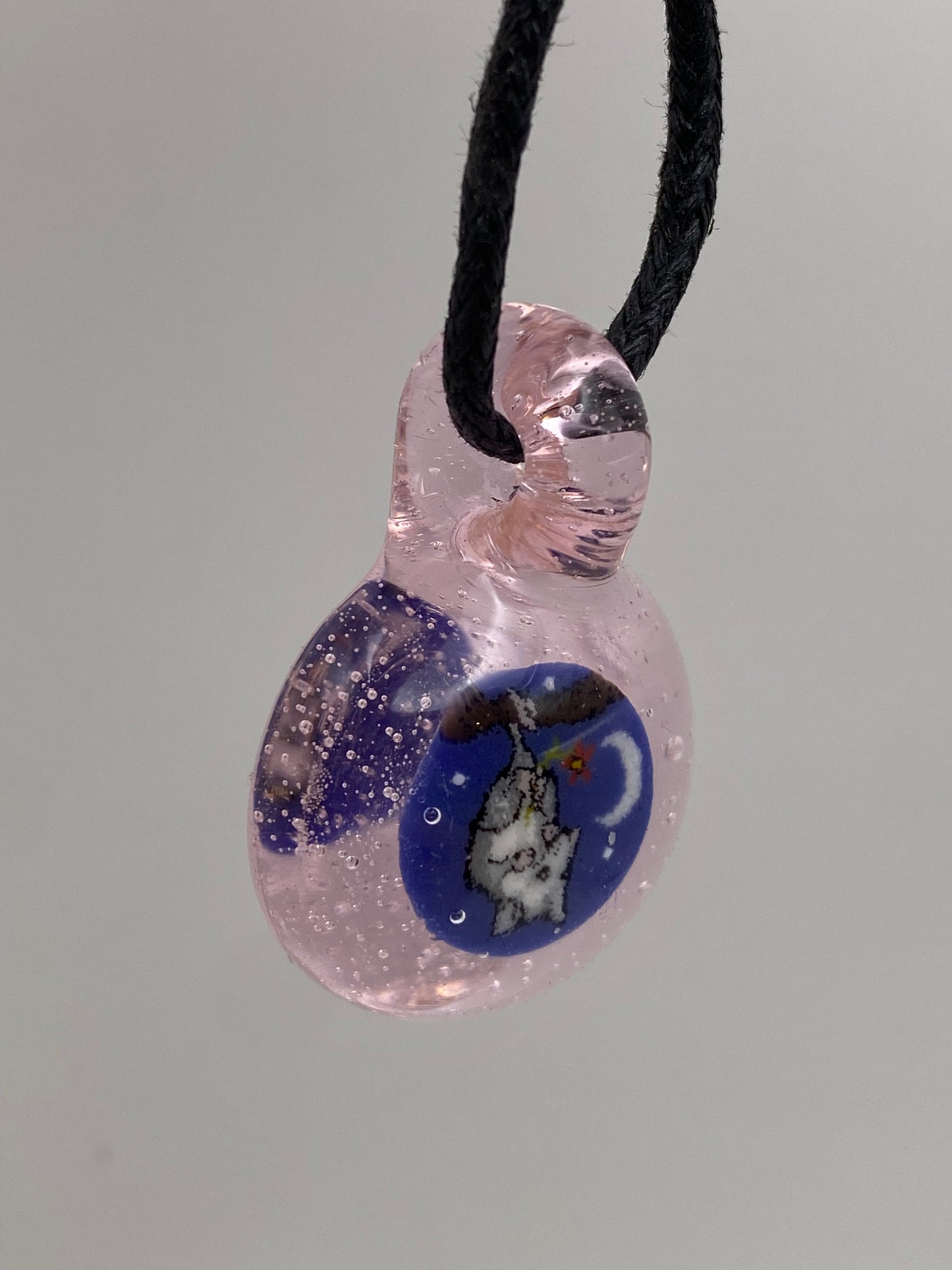 Blossom the Possum Pendant - Pink