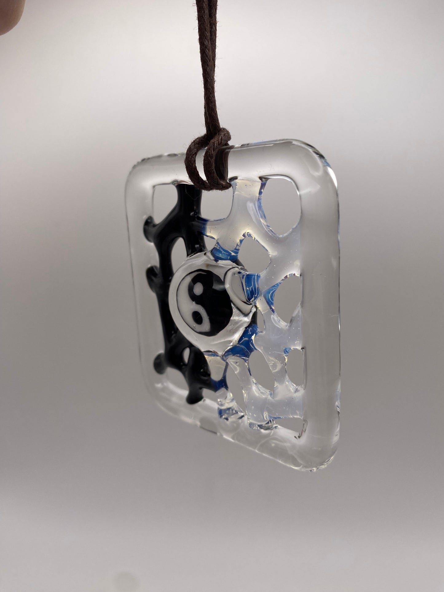 Murrine Webbing Ornament - Yin Yang