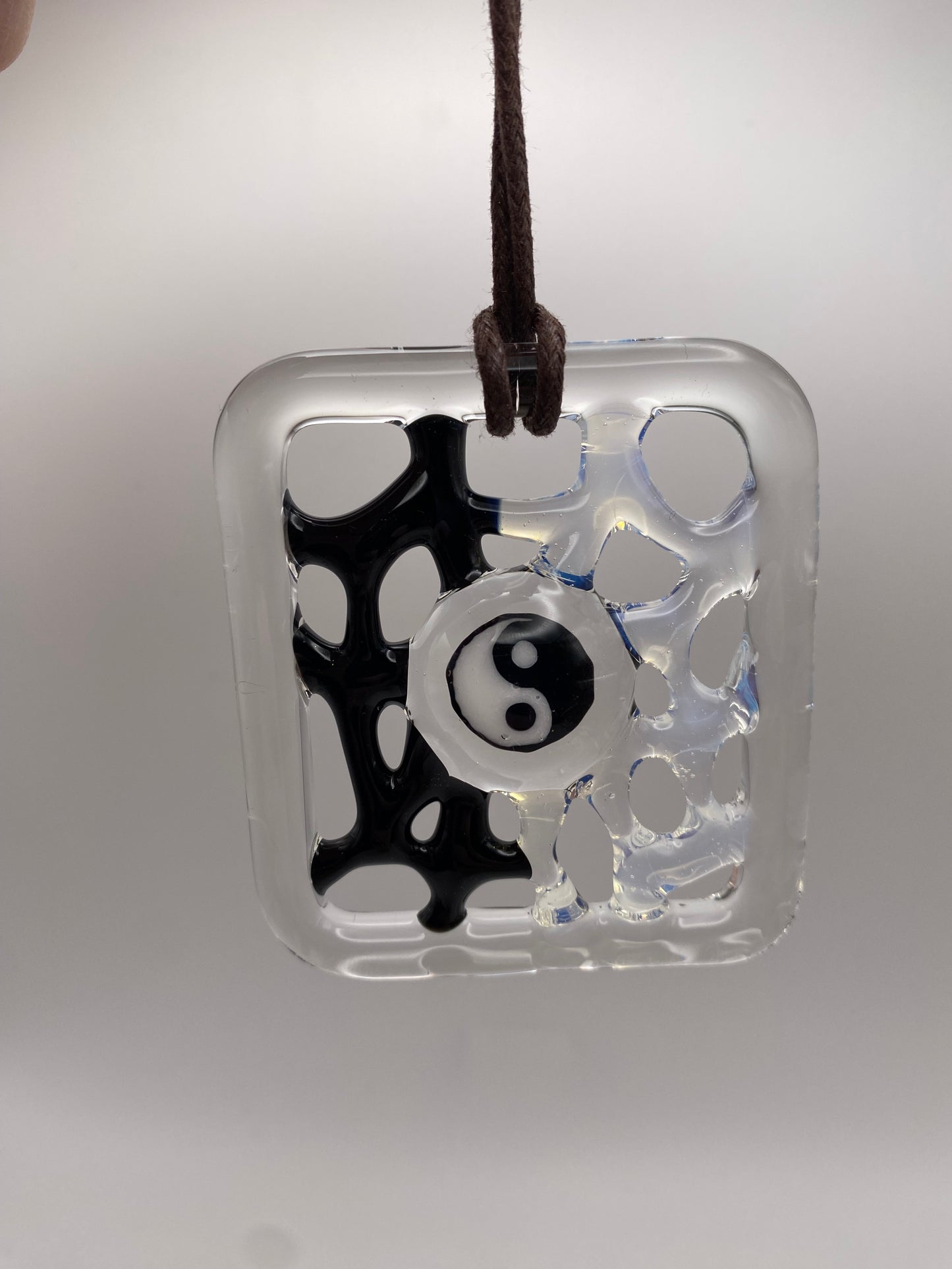 Murrine Webbing Ornament - Yin Yang