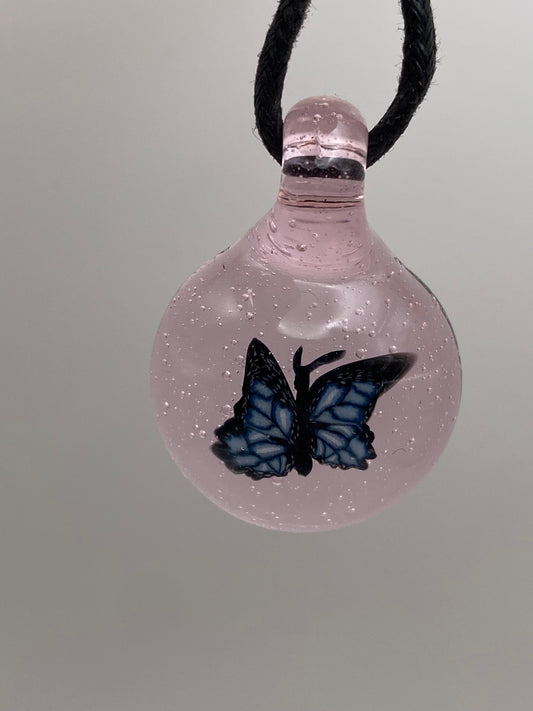 Butterfly Pendant - Pink