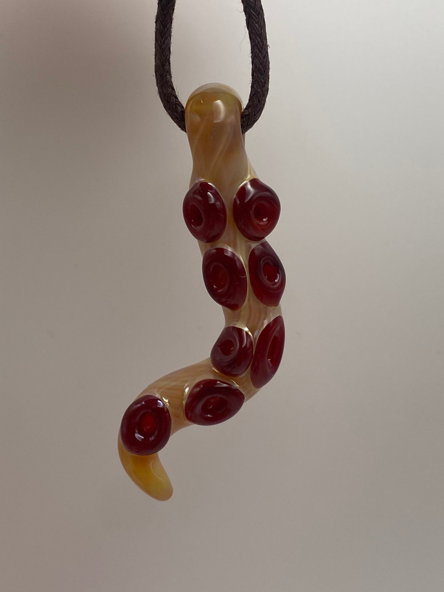 Tentacle Pendant - Butterscotch Ruby